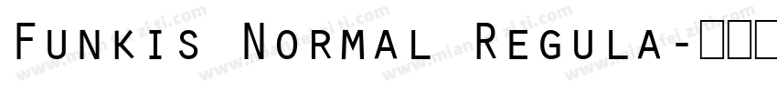 Funkis Normal Regula字体转换